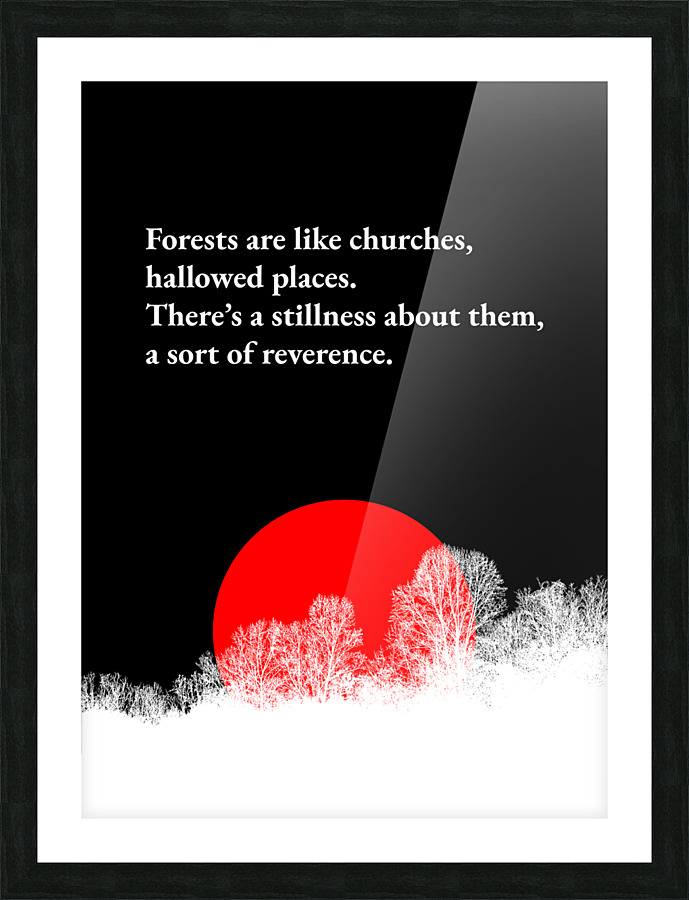 forests black Picture Frame print