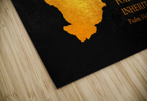 Chad Gold Map Wall Art ABConcepts puzzle