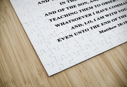 Matthew 28:18-20 Bible Verse Wall Art ABConcepts puzzle