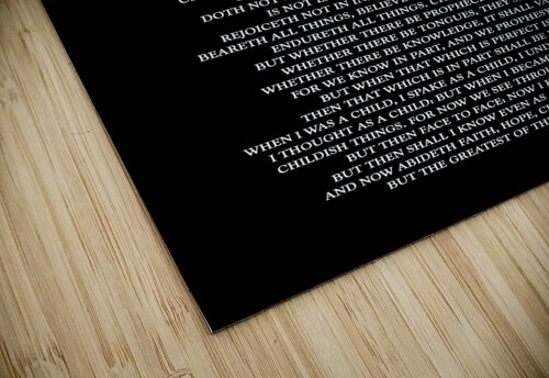 1 Corinthians 13 plain black ABConcepts puzzle