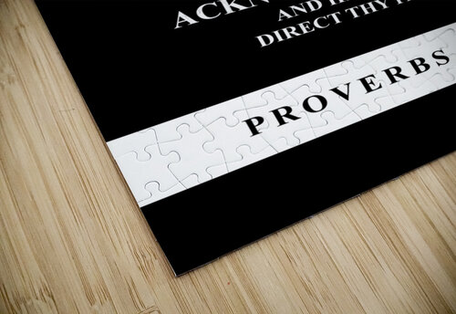 Proverbs 3 5 6 black ABConcepts puzzle