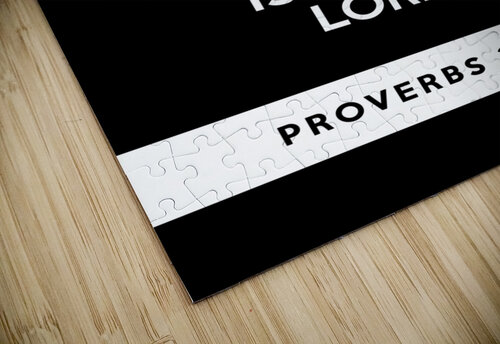 Proverbs 21 31 plain black ABConcepts puzzle