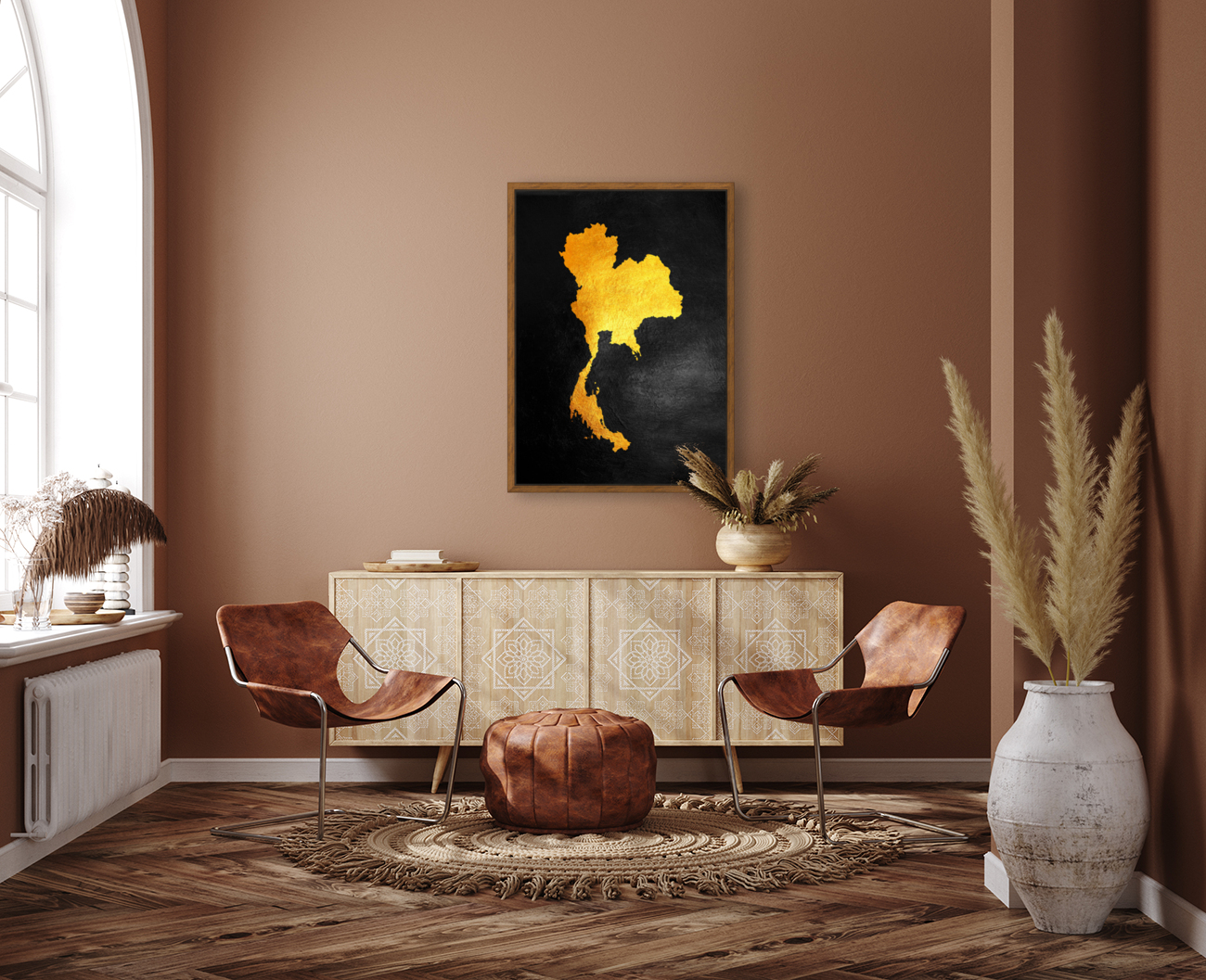 thailand gold map Reproduction