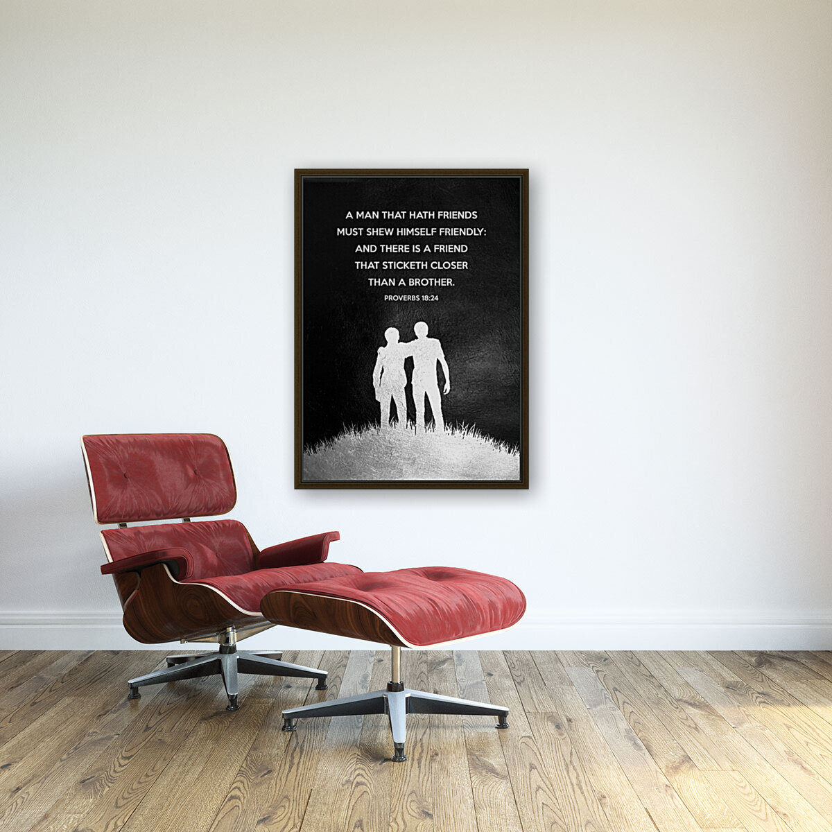 Proverbs 18:24 Bible Verse Wall Art Reproduction