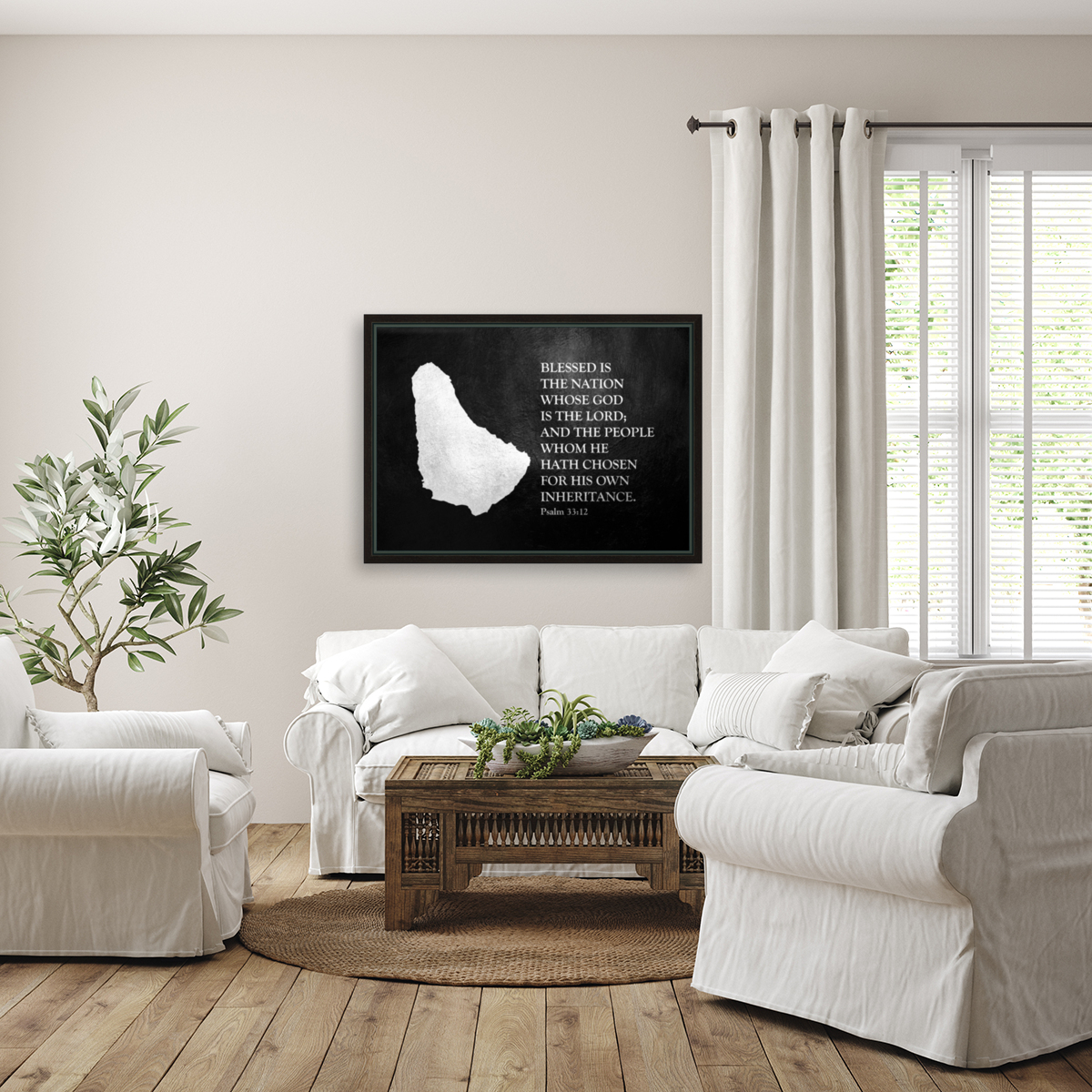 Barbados Silver Map Wall Art Reproduction