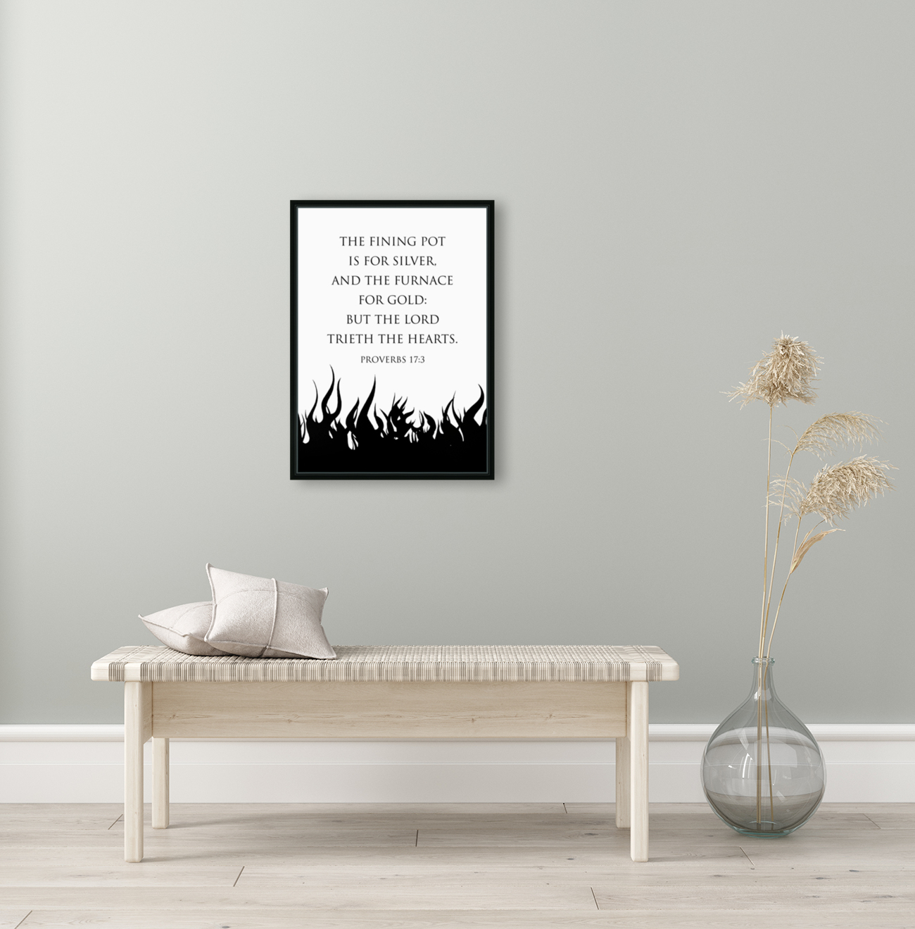 Proverbs 17 3 white Reproduction