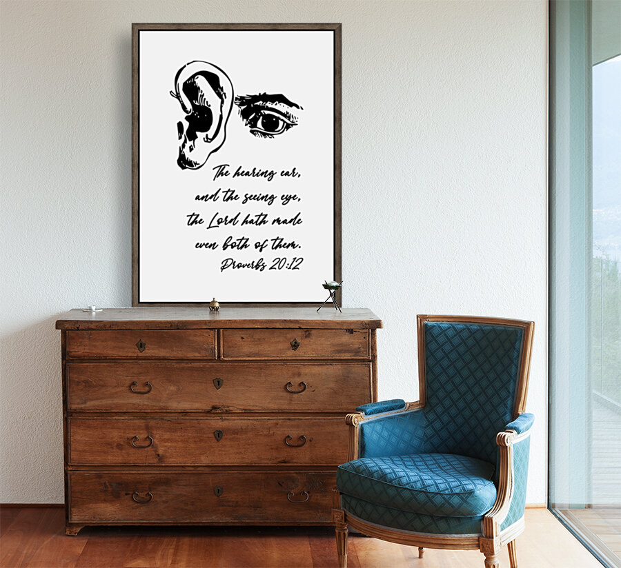 Proverbs 20 12 white Reproduction