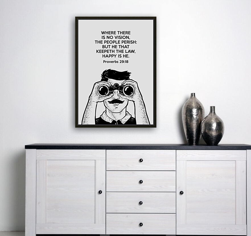 Proverbs 29 18 white Reproduction