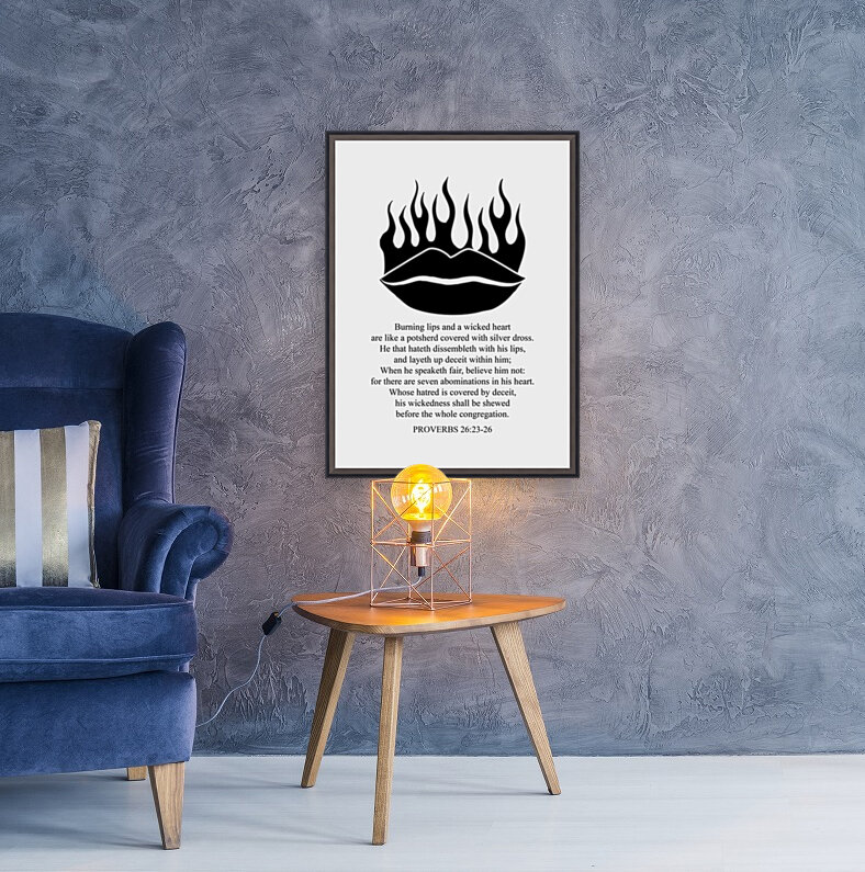 Proverbs 26 23 26 white Reproduction