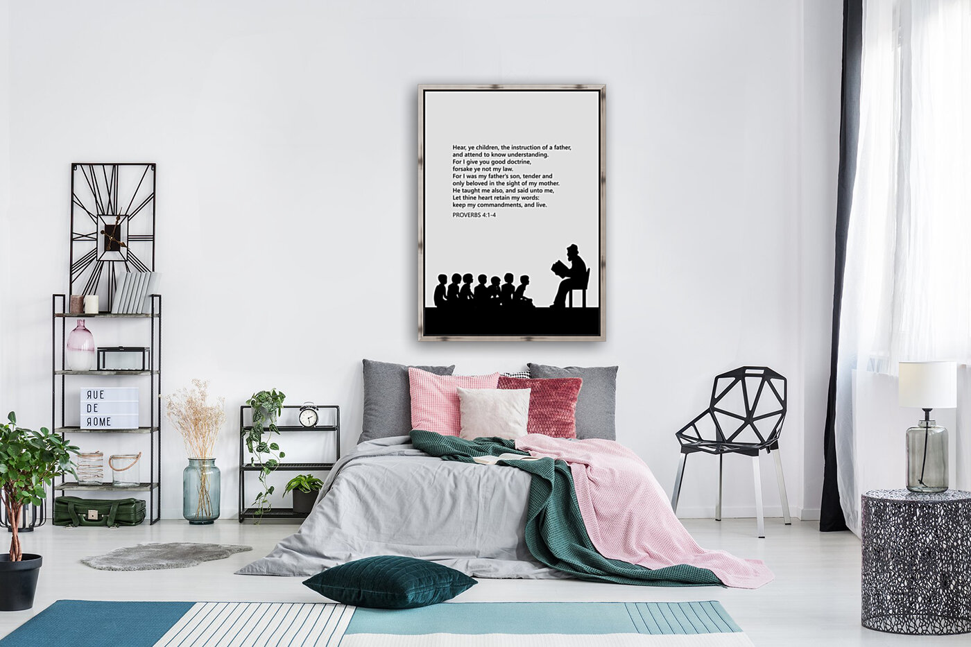 Proverbs 4 1 4 white Reproduction