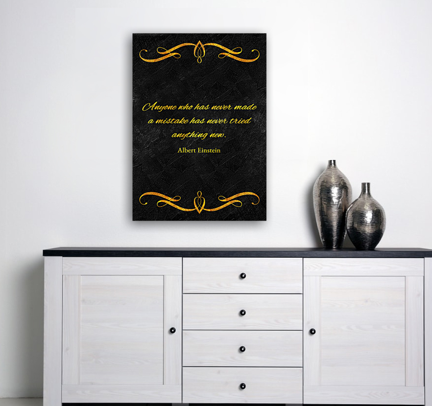 try until you succeed gold Reproduction