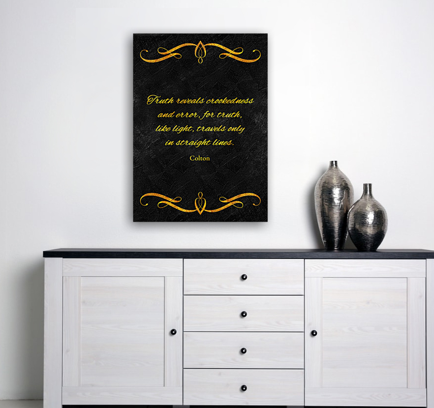 truth is light gold Reproduction