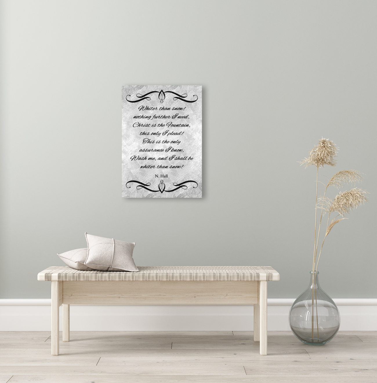 whiter than snow silver Reproduction