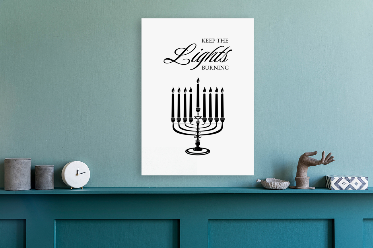 hanukkah lights Reproduction