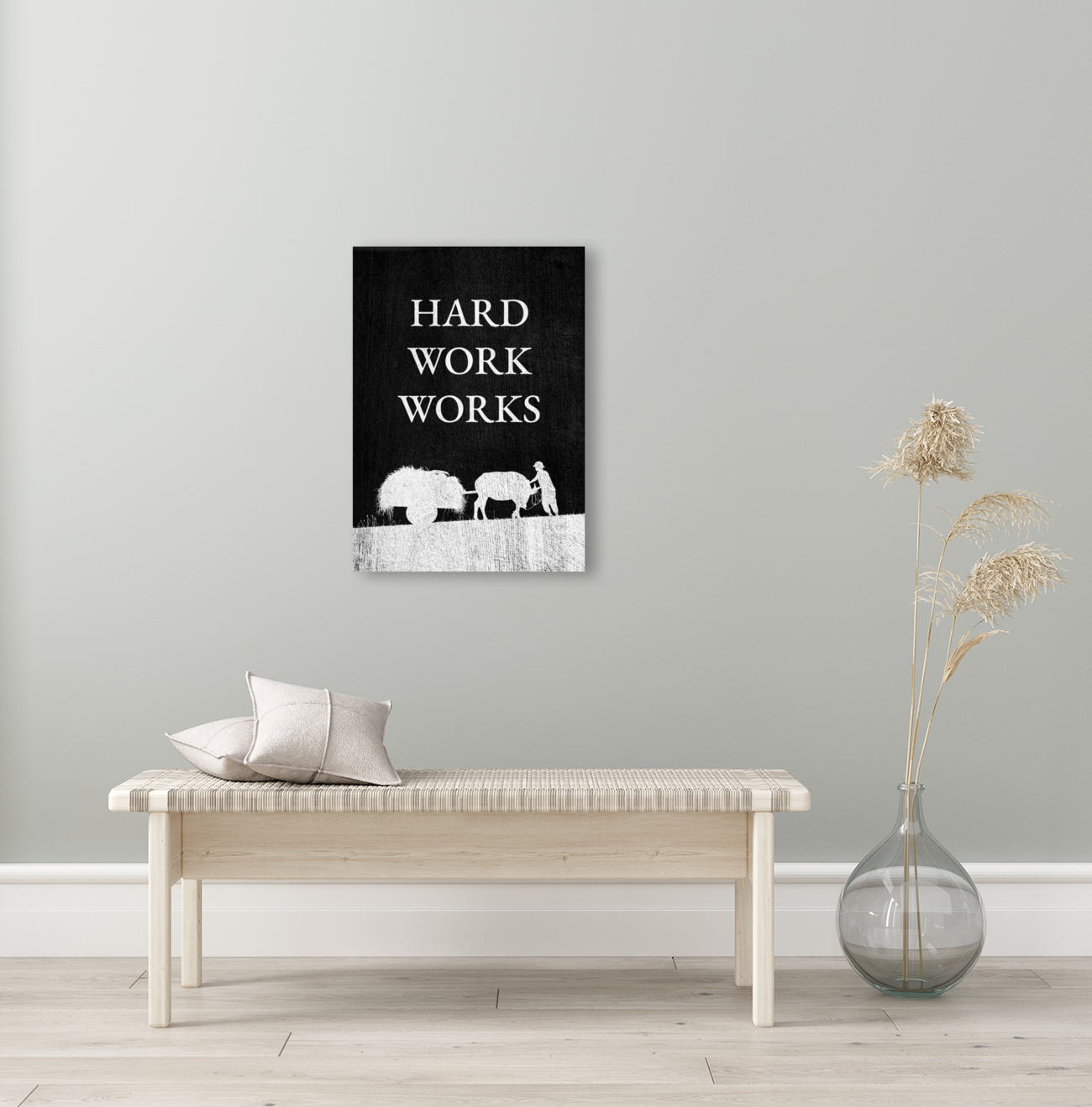 hard work works silver Reproduction