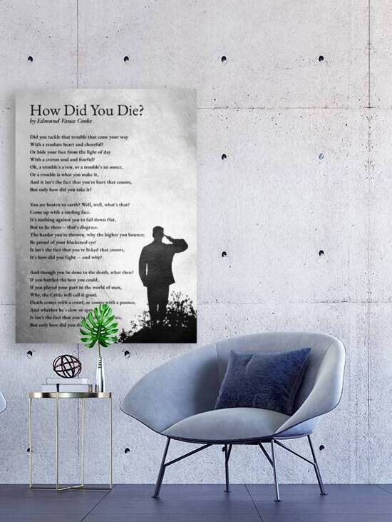 How Did You Die  by Edmund Vance Cooke by ABConcepts