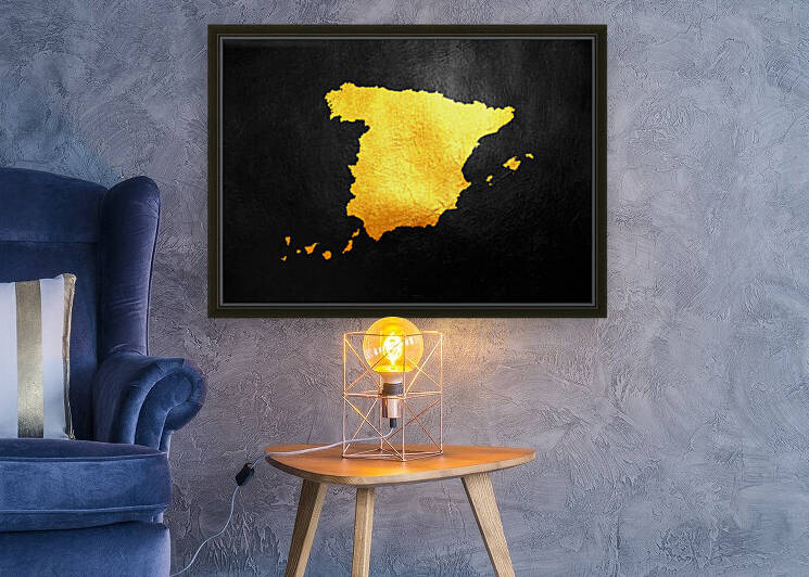 spain gold map by ABConcepts