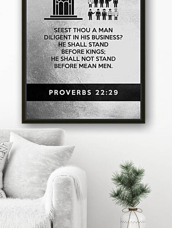 Proverbs 22:29 Bible Verse Wall Art by ABConcepts