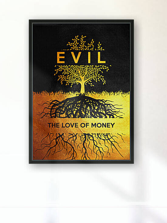 love of money Motivational Wall Art by ABConcepts