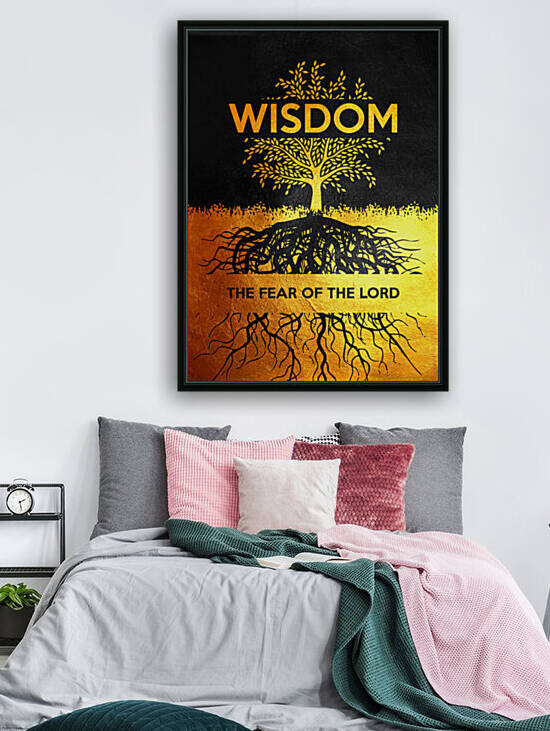 fear of God wisdom Motivational Wall Art by ABConcepts