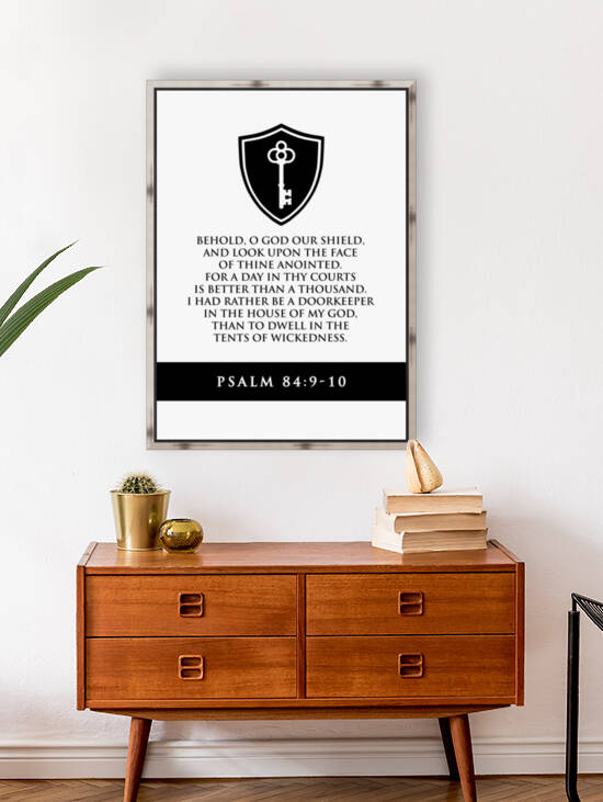 Psalm 84 9 10 white by ABConcepts