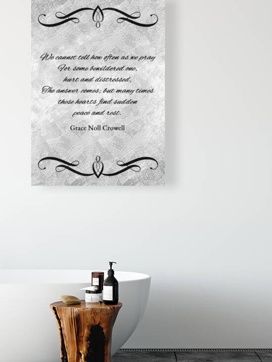 prayer peace rest silver Reproduction