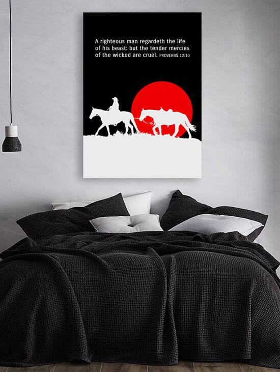 Proverbs 12:10 Bible Verse Wall Art by ABConcepts