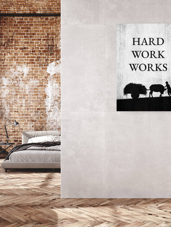 hard work works charcoal by ABConcepts