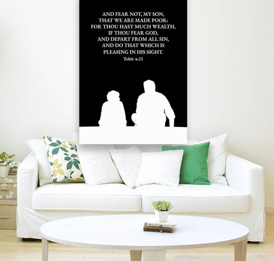 Tobit 4:21 Bible Verse Wall Art by ABConcepts