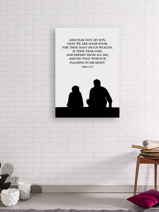 Tobit 4:21 Bible Verse Wall Art by ABConcepts