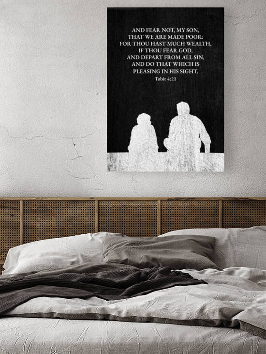 Tobit 4:21 Bible Verse Wall Art by ABConcepts
