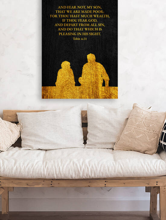 Tobit 4:21 Bible Verse Wall Art by ABConcepts