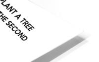 tree planting white HD Metal print
