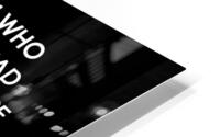 just read black HD Metal print