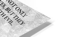 false and evil words silver HD Metal print