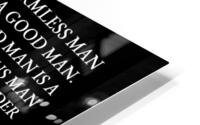 a good man black HD Metal print