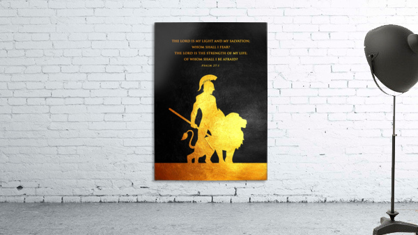Psalm 27:1 Version 2 Bible Verse Wall Art Wall Preview