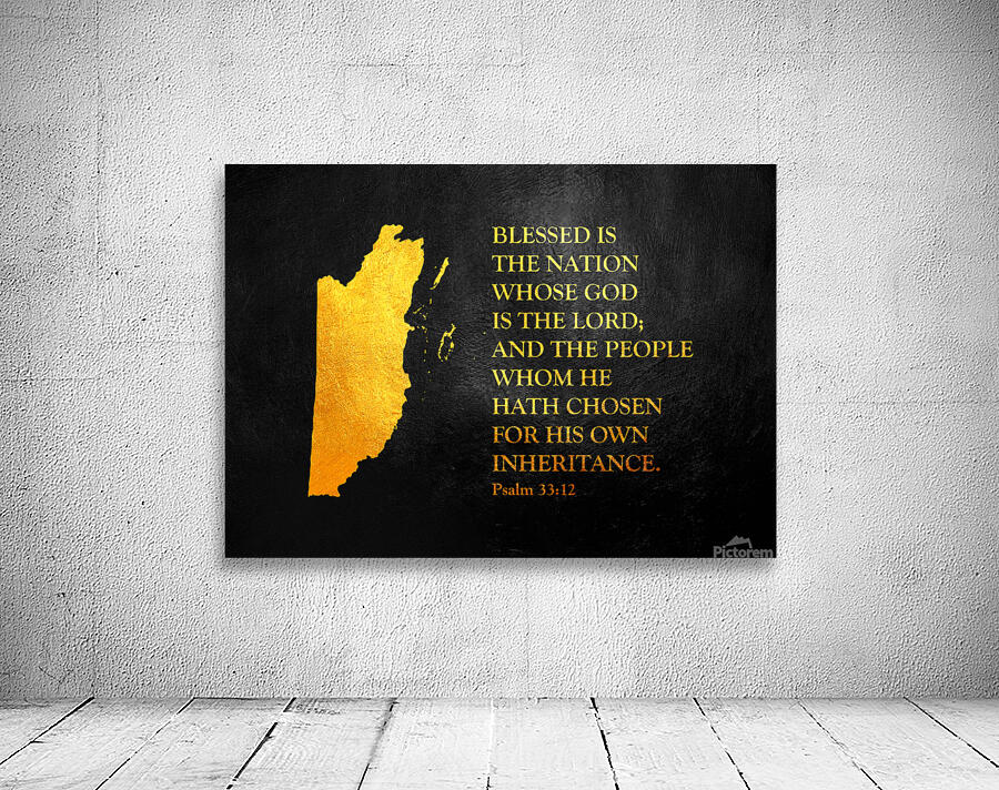 Belize Gold Map Wall Art Wall Preview