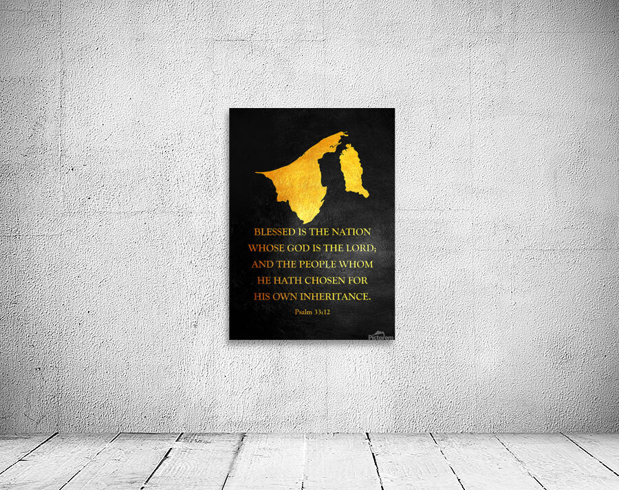 Brunei Gold Map Wall Art Wall Preview