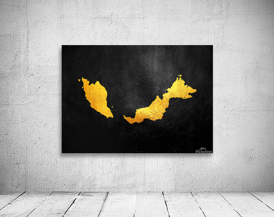 malaysia gold map Wall Preview