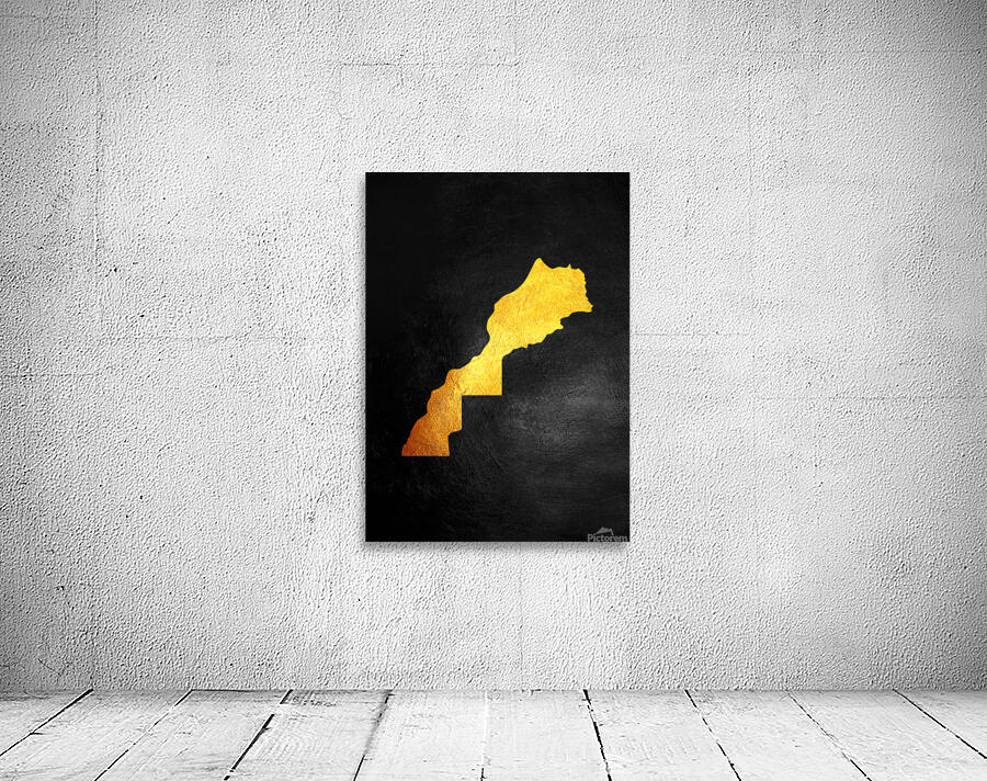 morocco gold map Wall Preview