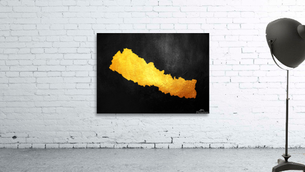 nepal gold map Wall Preview