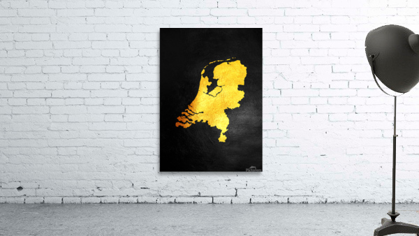 netherlands gold map Wall Preview