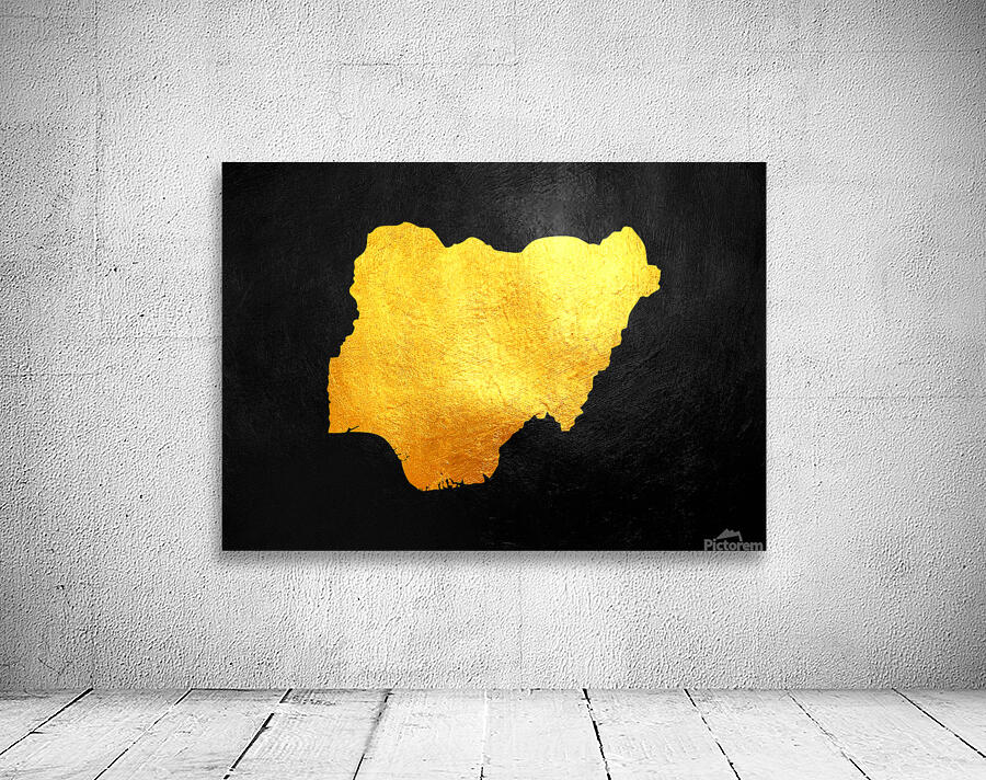 nigeria gold map Wall Preview