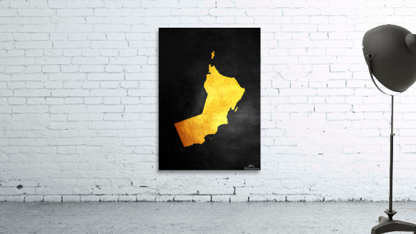 oman gold map Wall Preview