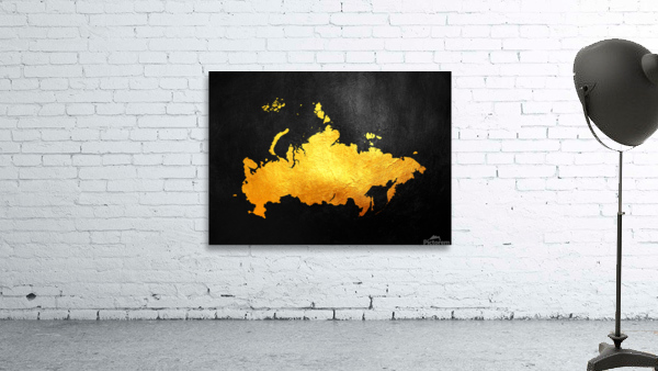 russia gold map Wall Preview