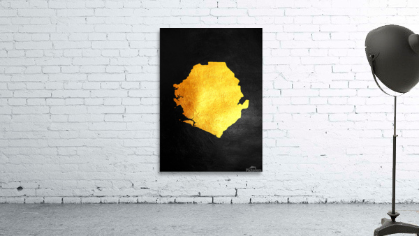 sierra leone gold map by ABConcepts Wall Art