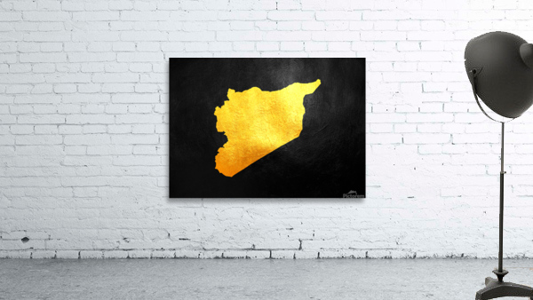 syria gold map Wall Preview