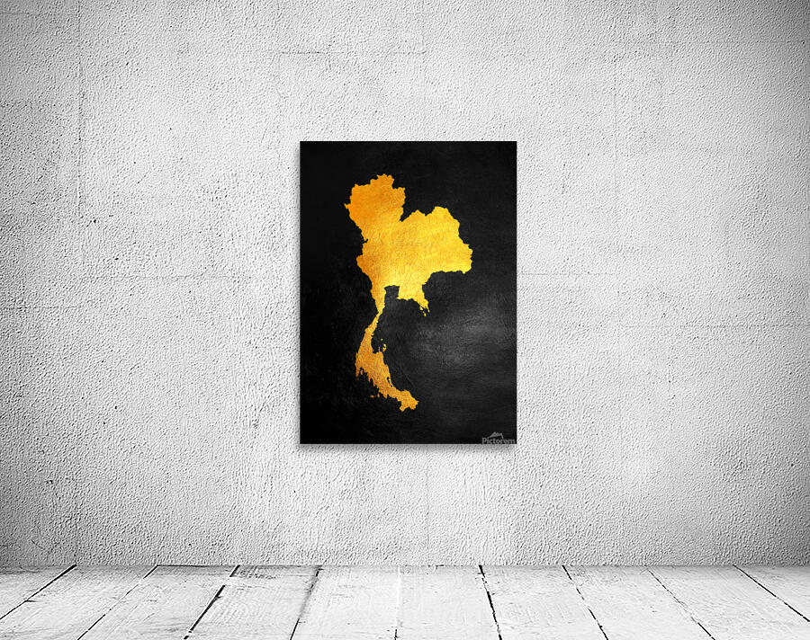 thailand gold map Wall Preview