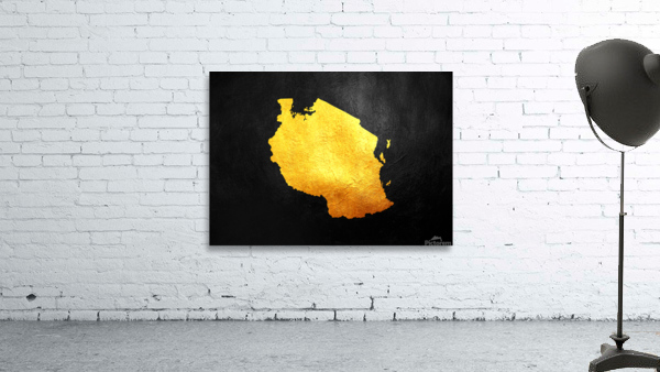 tanzania gold map Wall Preview